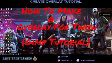 How To Make A Overlay For Twitch Gimp Tutorial Full Hd Youtube