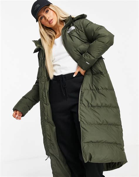 The North Face Nuptse Belted Parka Coat In Black Ph
