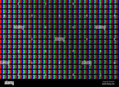 Extremely Closed Shot Of Lcd Tv Rgb Pixel Stock Photo Alamy