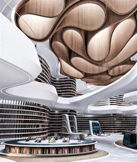 Futuristic Library In London Uk By Miroslav Naskov Mind Design
