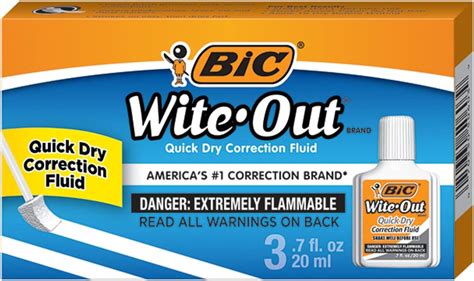 Bic® Wite Out® Quick Dry Correction Fluid With Foam