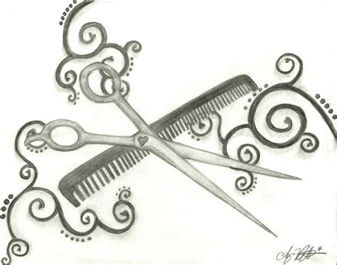 Comb And Scissors Sbt Scissors Tattoo Cosmetology Tattoos