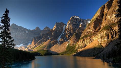 Rocky Mountain Peaks River Nature Hd Wallpaper Preview