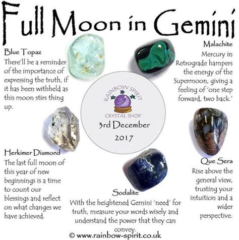Full Moon In Gemini Crystal Healing Stones Meditation Crystals Crystals