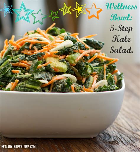 5 Step Raw Kale Salad Vegan Recipe