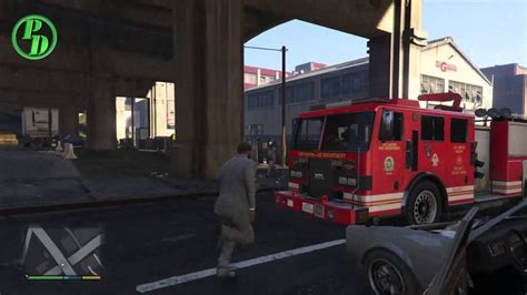 Gta 5 Mission Fire Truck Walkthrough 67 Lets Play Ps4 100