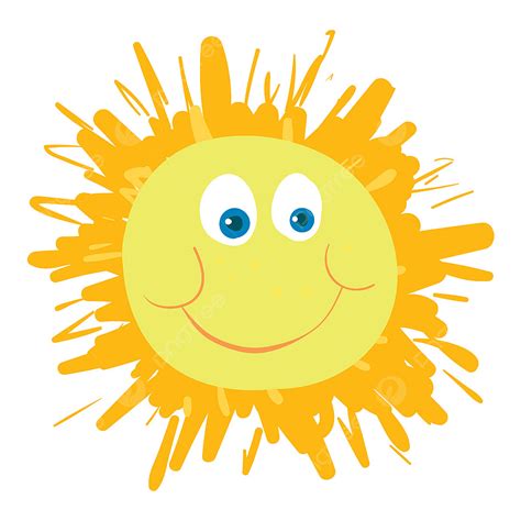 Happy Sun Clipart Transparent Background A Happy Sun Vector Color