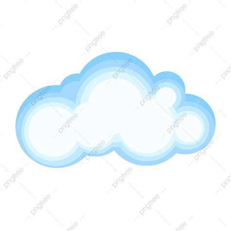 Arte De Dibujos Animados Lindo Cielo Nube Png Dibujos Nube Azul
