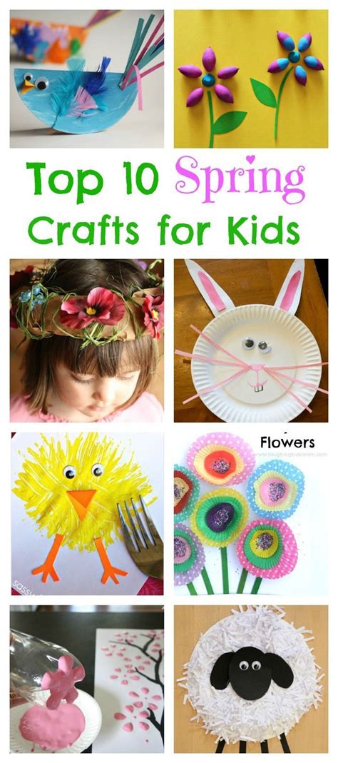 Easter, gardens, bugs, flowers and more. Spring Crafts for Kids. Flower Crafts, Animal Crafts, Bird ...
