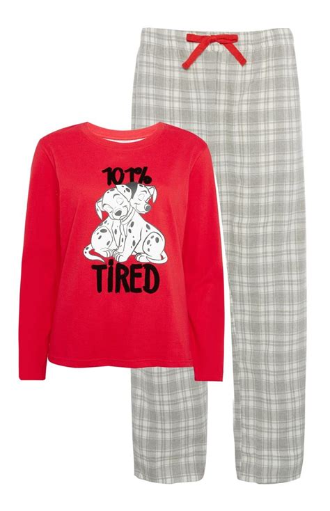 Primark 101 Dalmatians Pyjama Set Cute Sleepwear Pajama Set Cute
