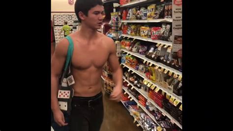 Shirtless Guy In The Store Youtube