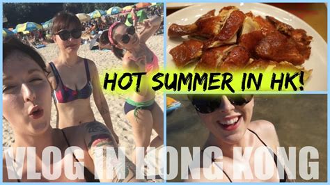 vlog in hong kong hot summer hk beach youtube