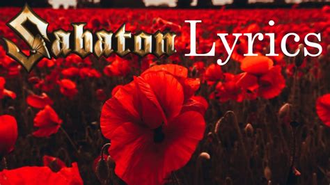 Sabaton In Flanders Fields Lyrics English And Suomeksi Youtube