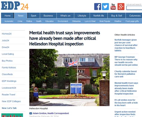 Edp Mental Health Trust Says Improvements Have Already Been Made After Critical Hellesdon