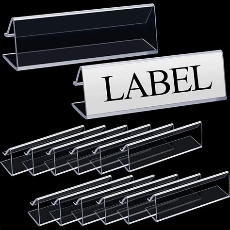 Buy Plastic Label Holder Wire Shelf Label Holder 3 X 78 Inches Clip On