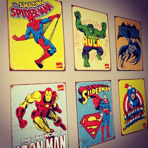 Tin Vintage Comic Book Cover Wall Art Very Light And Easy