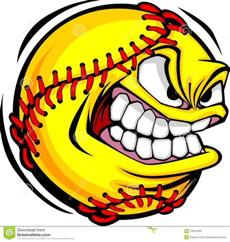 Black and white softball stock illustrations Screaming Baseball Clipart | Free download on ClipArtMag