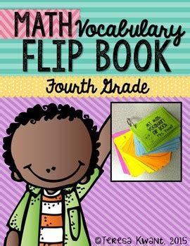 Math for week of july 26. 4th Grade Common Core Math Vocabulary Flip Book by Teresa ...