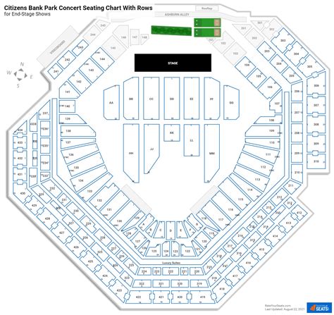 Citizens Bank Park Seating Charts for Concerts - RateYourSeats.com