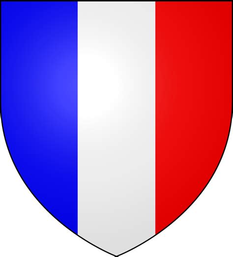 Blason Tricolore Fr - French Flag On Shield Png Clipart - Full Size Clipart (#674269) - PinClipart