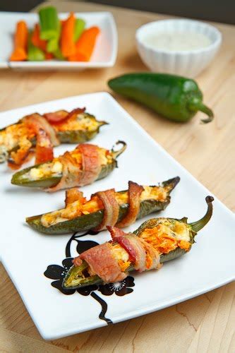 Bacon Wrapped Buffalo Chicken Jalapeno Poppers Closet Cooking