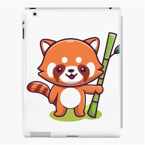 Cute Tanuki Holding Bamboo Ipad Case And Skin For Sale By