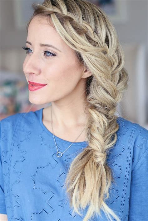 Push all hair behind your shoulders. 15 Creative Fishtail Braid Hairstyles