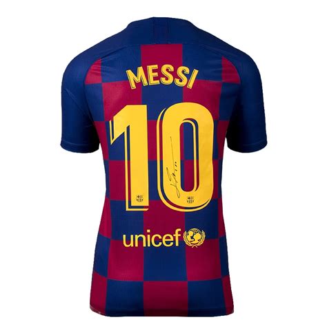 Authentic lionel messi jersey bought at. Lionel Messi Signed FC Barcelona 2019-20 Home Shirt ...