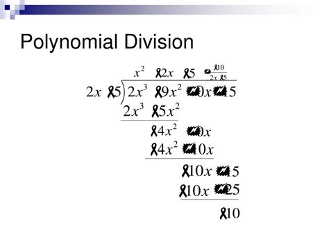Ppt Polynomial Long Division And Synthetic Division Powerpoint