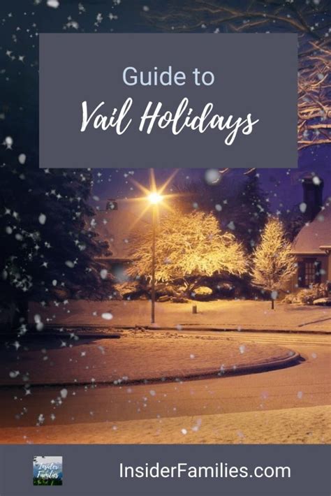 Holidays In Vail Insider Families