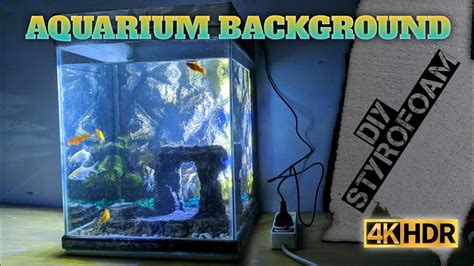 Diy 3d Aquarium Background Installation Youtube
