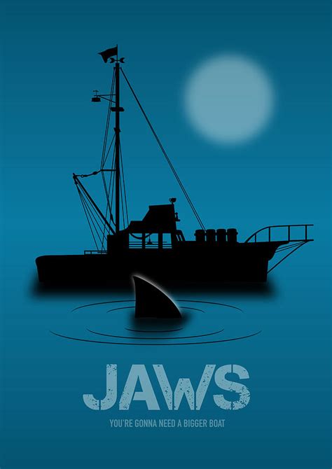 Jaws Alternative Movie Poster Digital Art By Movie Poster Boy Fine