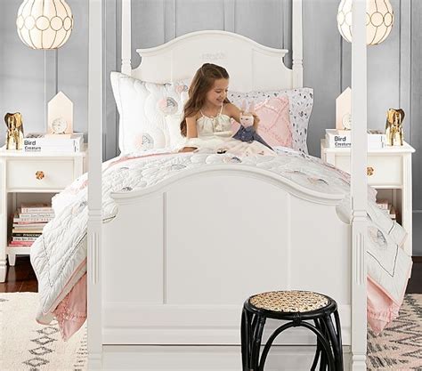 I ran across pottery barn kid's emmet line and knew this is the direction i wanted to go. Madeline Canopy Bed | Pottery Barn Kids