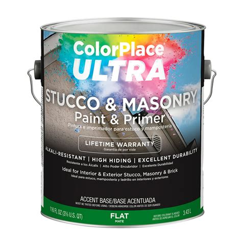 Colorplace Ultra Flat Interiorexterior Stucco And Masonry Accent Base