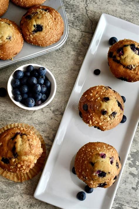 Blueberry Muffins Stock Photo Image Of Snack Food 223088228