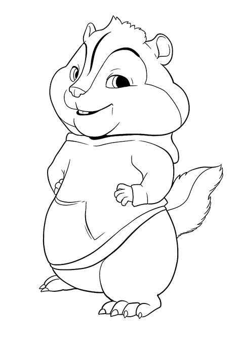 Top 10 alvin and the chipmunks coloring pages Chipmunk Coloring Pages To Print - Coloring Home