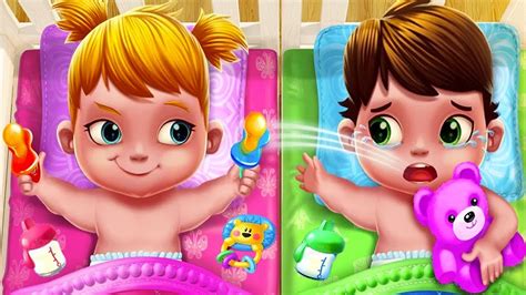Fun Baby Care Game Baby Twins Adorable Two Play Fun Dress Up Bath