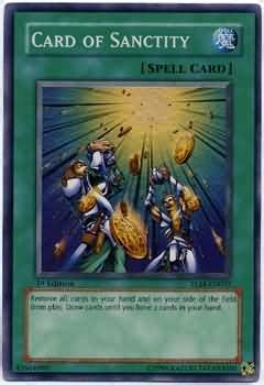 Check spelling or type a new query. Card of Sanctity - TLM-EN037 - Super Rare - The Lost Millennium TLM - Yugioh