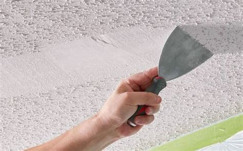 Draw a wide circle or other shape around the area. How to Remove Ceiling Texture - DIY Guide from Drywall ...