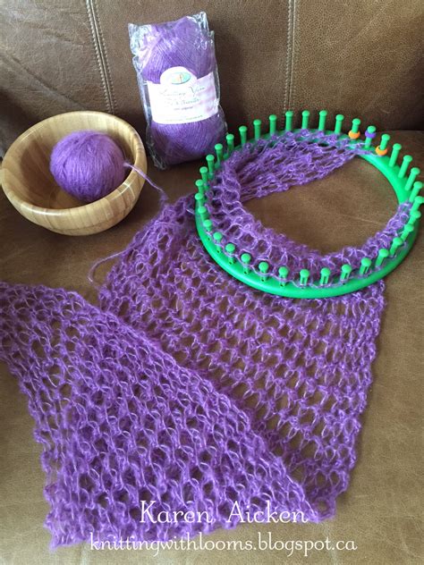 The new knitters make requests for the loom knitted scarves most of the time. Knitting With Looms: Smaller Pagosa Springs Scarf - WIP