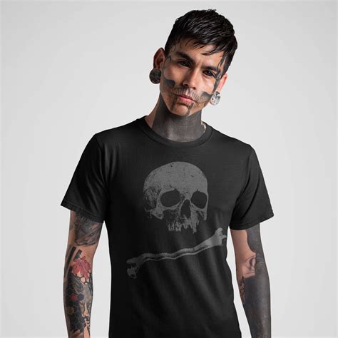 Skull And Bones Shirt Skull Shirt Skeleton T Shirt Short Sleeve