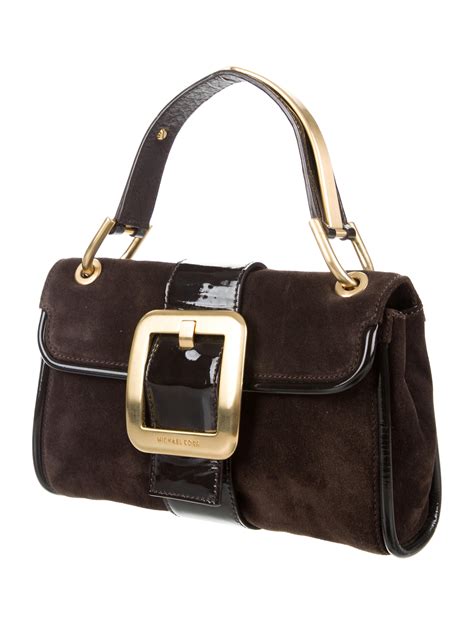 Michael Kors Suede And Leather Bag Handbags Mic47714 The Realreal