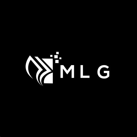 Mlg Credit Repair Accounting Logo Design On Black Background Mlg