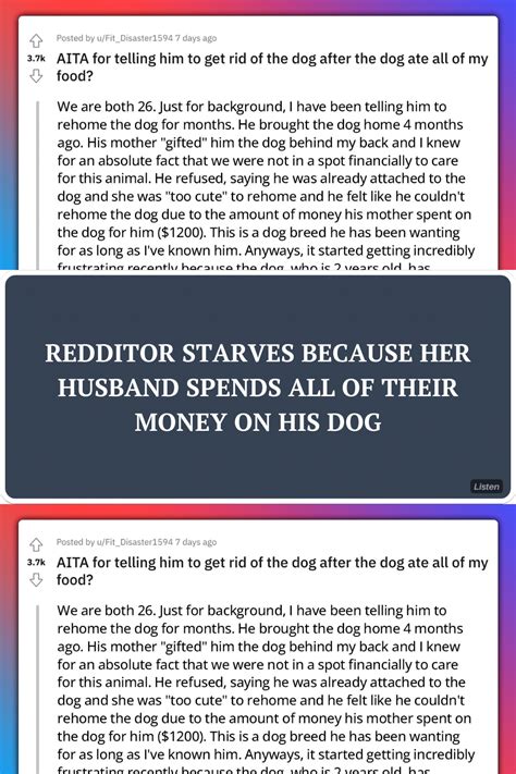 Redditor Starves Because Her Husband Spends All Of Their Money On His