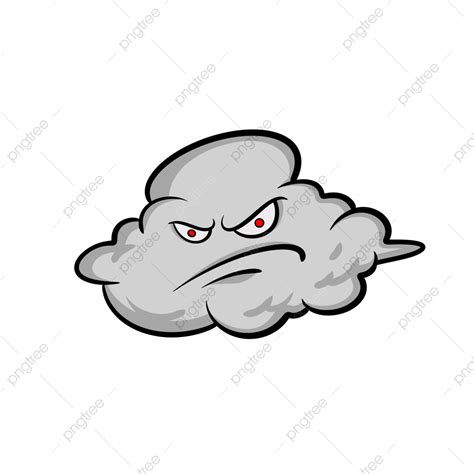 Angry Clouds White Transparent Angry Cloud Cartoon Cloud Cloud Art