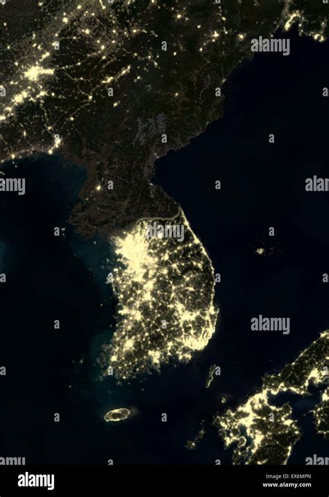 North Korean Peninsula Night Hi Res Stock Photography And Images Alamy
