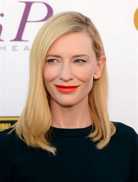 Cate Blanchett Wearing Lanvinofficial Pre Fall 2014 Critics Choice Movie Awards 2014 Hair