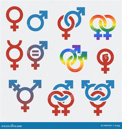 vector symbols of sexual orientation and gender stock vector illustration of gender couple