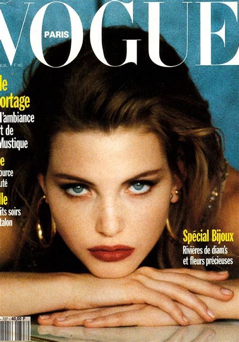 Nadja Auermann By Sheila Metzner Vogue Paris June July 1992 Vintage