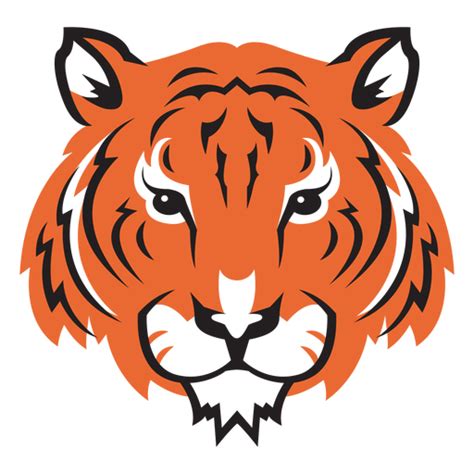 Tiger Head Colored Transparent Png And Svg Vector File